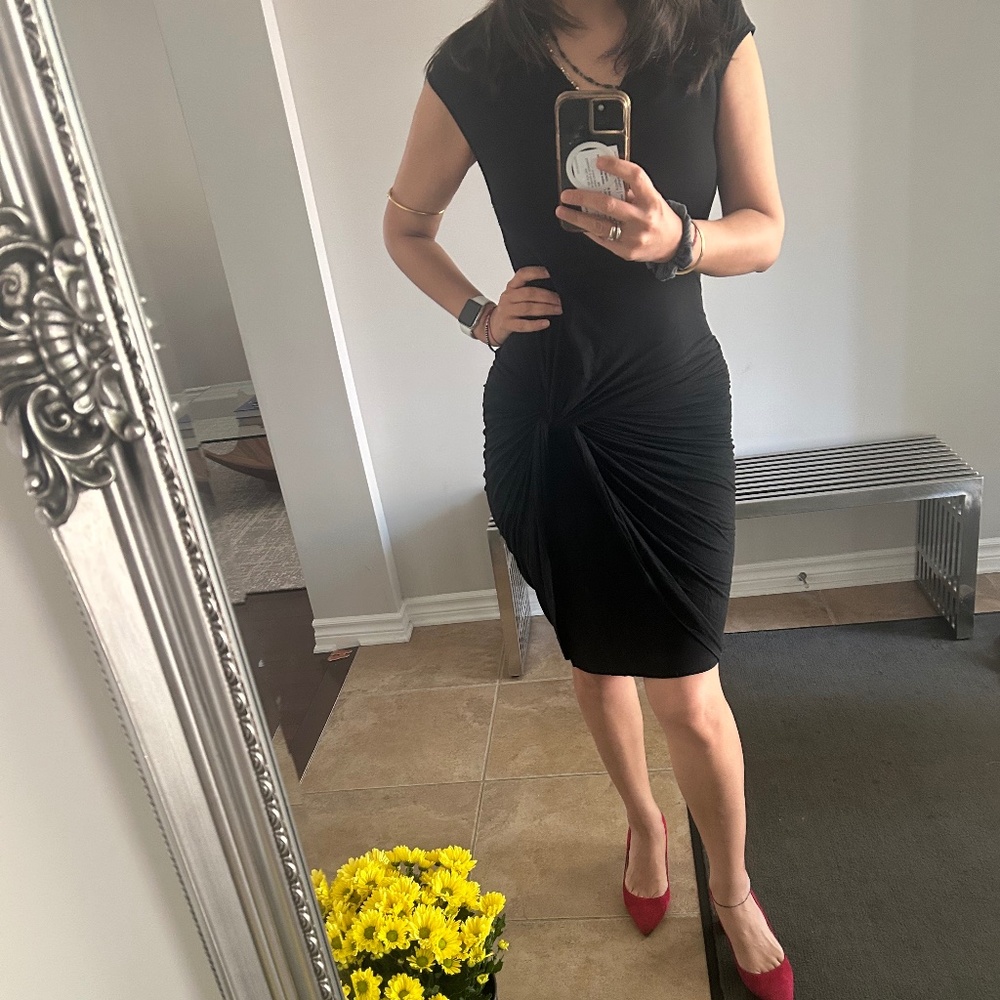 Halston style Black bodycon dress Party or Casual